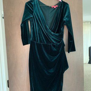 Vintage Betsey Johnson Velvet Dress, Size 6